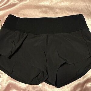 Women's Black Lululemon athletic Shorts